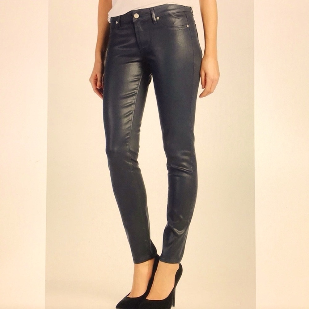 PAIGE Women's Sleek Army Green Skinny Jeans